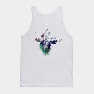 Music my love art #music #heart #love Tank Top